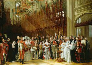 George Hayter Christening of the Prince of Wales in St.George's Chapel Germany oil painting art